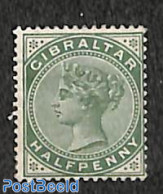 Gibraltar 1886 1/2p, Stamp Out Of Set, Unused (hinged) - Gibraltar