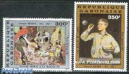 Gabon 1982 Braque & Manet Paintings 2v, Mint NH, Art - Modern Art (1850-present) - Unused Stamps
