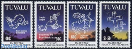 Tuvalu 1992 Zodiac 4v, Mint NH, Science - Other & Unclassified