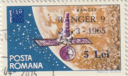 Romania 1965 - Ranger 9 (overprint) , Used , Mi. 2395 - Used Stamps