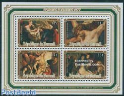 Burundi 1977 Easter, Rubens S/s, Mint NH, Religion - Religion - Art - Paintings - Rubens - Sonstige & Ohne Zuordnung
