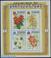 Burundi 1991 Flowers S/s, Mint NH, Nature - Flowers & Plants - Other & Unclassified