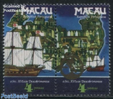 Macao 1983 Discoveries 2v [:], Mint NH, History - Transport - Various - Explorers - Ships And Boats - Maps - Unused Stamps