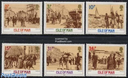 Isle Of Man 1987 Victorian Age 6v, Mint NH, Nature - Transport - Various - Dogs - Horses - Coaches - Ships And Boats -.. - Diligencias