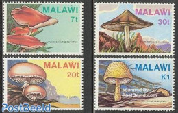 Malawi 1985 Mushrooms 4v, Mint NH, Nature - Mushrooms - Funghi