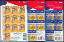 Netherlands 2003 Van Gogh 3 M/ss S-a, Mint NH, Art - Modern Art (1850-present) - Vincent Van Gogh - Unused Stamps