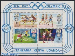 East Africa 1972 Olympic Games Munich S/s, Mint NH, Sport - Athletics - Boxing - Hockey - Olympic Games - Atletiek