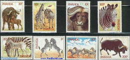 Rwanda 1984 Animals 8v, Mint NH, Nature - Animals (others & Mixed) - Zebra - Otros & Sin Clasificación