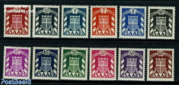 Germany, Saar 1949 On Service 12v, Mint NH, History - Coat Of Arms - Other & Unclassified