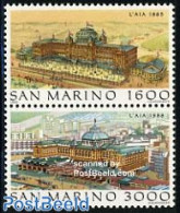San Marino 1988 The Hague 2v [:], Mint NH, History - Netherlands & Dutch - Art - Architecture - Unused Stamps