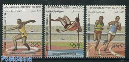 Somalia 1984 Olympic Games Los Angeles 3v, Mint NH, Sport - Athletics - Olympic Games - Athlétisme
