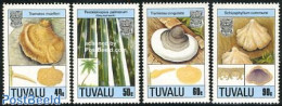Tuvalu 1989 Mushrooms 4v, Mint NH, Nature - Mushrooms - Champignons