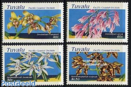 Tuvalu 1995 Orchids 4v, Mint NH, Nature - Flowers & Plants - Orchids - Other & Unclassified