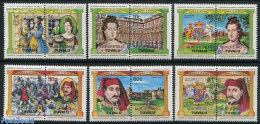 Tuvalu 1984 Kings & Queens 6x2v [:] (Nukufetau), Mint NH, History - Coat Of Arms - Kings & Queens (Royalty) - Knights .. - Familias Reales