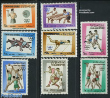 Yemen, Arab Republic 1964 Sports 8v, Mint NH, Nature - Sport - Horses - Athletics - Basketball - Football - Olympic Ga.. - Atletiek