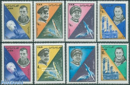 Yemen, Arab Republic 1965 Space Flights 8v, Mint NH, Transport - Space Exploration - Other & Unclassified