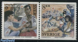 Sweden 2001 Nobel Prize 2v [:](sequence May Vary), Mint NH, Health - History - Transport - Food & Drink - Red Cross - .. - Ongebruikt