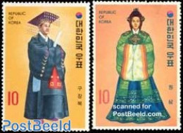 Korea, South 1973 Costumes 2v, Mint NH, Various - Costumes - Costumes