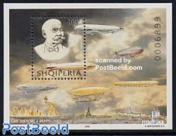 Albania 2000 Zeppelin S/s, Mint NH, Transport - Zeppelins - Zeppeline