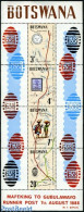 Botswana 1972 Mafeking Boat Post S/s, Mint NH, Various - Stamps On Stamps - Maps - Briefmarken Auf Briefmarken