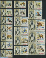 Fujeira 1964 Definitives 18v, Mint NH, Nature - Animals (others & Mixed) - Birds - Birds Of Prey - Camels - Cat Family.. - Fudschaira