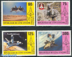 Ivory Coast 1981 Space Exploration 4v, Mint NH, Transport - Space Exploration - Nuovi