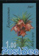 Kyrgyzstan 2007 Mountain Flower 1v Imperforated, Mint NH, Nature - Flowers & Plants - Other & Unclassified