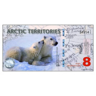 C0024# Territorios Árticos 2011 [BLL] 8 Dólar Polar (SC) - Fictifs & Spécimens