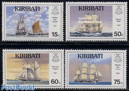 Kiribati 1990 Ships 4v, Mint NH, Transport - Ships And Boats - Bateaux