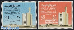 Kuwait 1972 Telecommunication 2v, Mint NH, Science - Telecommunication - Télécom