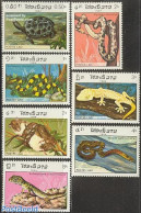 Laos 1984 Reptiles 7v, Mint NH, Nature - Reptiles - Snakes - Turtles - Laos