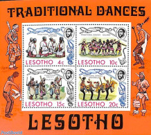 Lesotho 1975 Tradional Dances S/s, Mint NH, Performance Art - Various - Dance & Ballet - Folklore - Baile