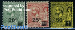 Monaco 1922 Overprints 3v, Unused (hinged) - Unused Stamps