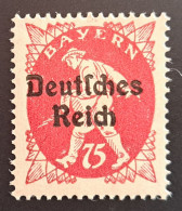 Deutsches Reich 1920, Mi 127 Plattenfehler I,MNH(postfrisch), Geprüft - Ungebraucht