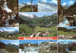 72515904 Hintertux Zillertal Wasserfall Gondelbahn Panorama Strasse Teilansichte - Autres & Non Classés