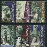 Guernsey 2001 Victoria Death Centenary 6v, Mint NH, History - Kings & Queens (Royalty) - Familias Reales