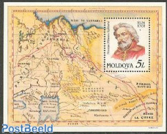 Moldova 1998 N. Milescu-spatarul S/s, Mint NH, Various - Maps - Geographie