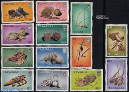 Tuvalu 1983 Definitives, Handicrafts 13v, Mint NH, Nature - Fishing - Art - Handicrafts - Peces