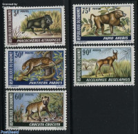 Dahomey 1969 Animals 5v, Mint NH, Nature - Animals (others & Mixed) - Cat Family - Monkeys - Other & Unclassified