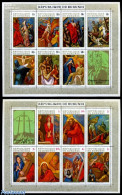 Burundi 1970 Easter 2 S/s, Mint NH, Religion - Religion - Art - Paintings - Otros & Sin Clasificación