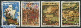 Guinea Bissau 1987 Columbus 4v, Mint NH, History - Transport - Explorers - Ships And Boats - Esploratori