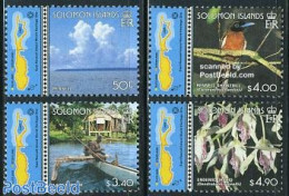 Solomon Islands 2000 East Rennel Islands 4v, Mint NH, Nature - Sport - Transport - Various - Birds - Flowers & Plants .. - Remo