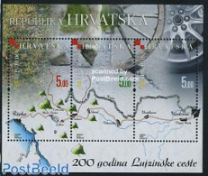 Croatia 2008 200 Years Louisiana Road S/s, Mint NH, Nature - Various - Horses - Maps - Géographie