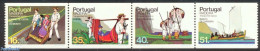 Madeira 1984 Tradional Transport 4v, Coil From Booklet, Mint NH, Transport - Various - Ships And Boats - Costumes - Bateaux