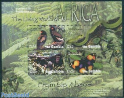 Gambia 2005 The Living World Of Africa 4v M/s, Bateleur Eagle, Mint NH, Nature - Animals (others & Mixed) - Birds - Bu.. - Gambie (...-1964)