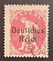 Deutsches Reich 1920, Mi 127 Plattenfehler X, Gestempelt, Geprüft - Oblitérés