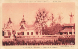 75-PARIS EXPOSITION COLONIALE INTERNATIONALE 1931 CAMBODGE-N°T5314-D/0265 - Tentoonstellingen