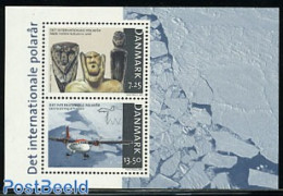 Denmark 2007 Int. Polar Year S/s, Mint NH, Science - Transport - The Arctic & Antarctica - Aircraft & Aviation - Art -.. - Unused Stamps