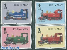 Isle Of Man 1998 125 Years Railways 4v, Mint NH, Transport - Railways - Treinen