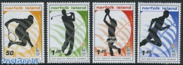 Norfolk Island 2007 South Pacific Games 4v, Mint NH, Sport - Athletics - Basketball - Golf - Sport (other And Mixed) -.. - Leichtathletik